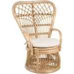 Beliani - chaise pour enfant boho en rotin intrieur chambre salle de jeux naturel temeni
