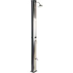 Douche d'extrieur moderne solaire en pvc fonction pluie noir tuxpam