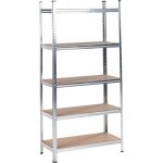 Beliani - etagère moderne métallique extérieur jardin garage 5 niveaux argenté xitta Beliani - etagère moderne métallique extérieur jardin garage 5 niveaux argenté xitta