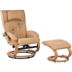 Beliani - fauteuil massant avec fonction chauffante et repose - pieds en cuir pu marron clair majestic ... Beliani - fauteuil massant avec fonction chauffante et repose - pieds en cuir pu marron clair majestic ...