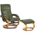 Beliani - fauteuil relax moderne massant et chauffant avec repose - pieds en tissu vert hero Beliani - fauteuil relax moderne massant et chauffant avec repose - pieds en tissu vert hero