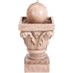 Beliani - fontaine de jardin avec led en résine accessoire extérieur beige velino Beliani - fontaine de jardin avec led en résine accessoire extérieur beige velino