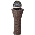 Beliani - fontaine de jardin en résine extérieur avec Éclairage led marron zenyatta Beliani - fontaine de jardin en résine extérieur avec Éclairage led marron zenyatta