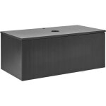 Beliani - meuble de salle de bain suspendu 100 x 52 cm mural cannel noir alzira