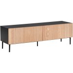 Beliani - meuble tv moderne en mdf placage bois de frêne clair avec 2 tiroirs et façade striée meuble ... Beliani - meuble tv moderne en mdf placage bois de frêne clair avec 2 tiroirs et façade striée meuble ...