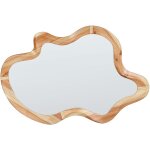 Miroir mural avec cadre en bois d�coratif 89 x 49 cm bois clair drevant