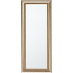 Beliani - miroir mural avec cadre de forme rectangulaire en plastique doré - argenté au style traditionnel ... Beliani - miroir mural avec cadre de forme rectangulaire en plastique doré - argenté au style traditionnel ...
