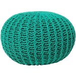 Beliani - pouf rond en coton vert meraude  billes de polystyrne coussin intrieur conrad