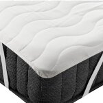 Beliani - protge - matelas en microfibre etanche blanc 140 x 200 cm bordure elastique ruen
