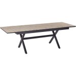 Beliani - table de jardin � rallonge 184 / 244 x 90 cm en aluminium meubles mobilier d'ext�rieur bois ...
