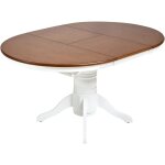 Beliani - table de salle à manger extensible en frêne 106 / 150 cm marron akron Beliani - table de salle à manger extensible en frêne 106 / 150 cm marron akron