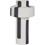 Beliani - vase décoratif grès imperméable fleurs accessoires noir et blanc escolar Beliani - vase décoratif grès imperméable fleurs accessoires noir et blanc escolar