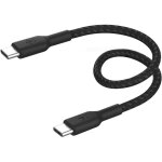 Belkin belkin boostcharge c�ble � gaine tress�e usb - c vers usb - c (15 cm, pour iphone 15, 15 pro, ...