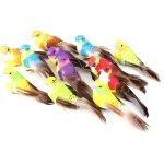 Belle simulation colore d'oiseau en mousse, 12 pices, dcoration de plantes de jardin, ornement