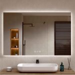 Bellobath - miroir de salle de bain avec �clairage led, lumi�re r�glable en 3 couleurs et intensit�s ...