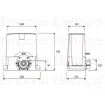 Beninca motor�ducteur portails coulissants 230v 959007213 bull6mlt se