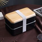 Bento lunch box avec sac, 1400 ml boite repas avec 8l sac isotherme repas et couverts, bento box micro ...