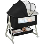 Berceau cododo b�b� portable 4 en 1 matelas, filet, panier de rangement, 0 - 6 mois