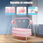 Berceau �lectrique pour b�b�, lit bebe ind�pendant, 0 - 25 kg, transat automatique avec bluetooth, 5 ...