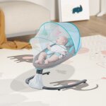 Berceau �lectrique bluetooth pour b�b�, couleur bleue