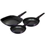 Berlinger haus purple eclipse bh - 7104 ensemble de 3 po�les � frire avec rev�tement en titane