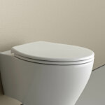 Bernstein - abattant wc plastique lunette wc, cuvette toilette fermeture en douceur - blanc - 44, 6x37, ...