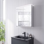 Bernstein - armoire de toilette mfc 2 portes miroirs, éclairage led, prise de courant intérieure et 2 ... Bernstein - armoire de toilette mfc 2 portes miroirs, éclairage led, prise de courant intérieure et 2 ...