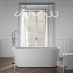 Bernstein - baignoire lot acrylique design et moderne pour salle de bain, isolation thermique et anti ...