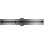 Caniveau de douche en acier inox avec siphon évacuation, drain de cabine de douche avec filtre anti - ... Caniveau de douche en acier inox avec siphon évacuation, drain de cabine de douche avec filtre anti - ...