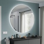 Bernstein - miroir rond de salle de bain avec éclairage led ?120cm, allumage capteur de mouvement, intensité ... Bernstein - miroir rond de salle de bain avec éclairage led ?120cm, allumage capteur de mouvement, intensité ...