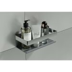 Panier de douche acier inoxydable, tagre de douche - largeur 22 cm - couleur au choix finition chrome ...