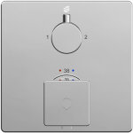 Bernstein - robinet mitigeur thermostatique de douche mural encastr� laiton chrome, 2 sorties, fonction ...