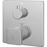 Bernstein - robinet mitigeur thermostatique de douche mural encastr� laiton chrome, fonction anti - br�lure ...