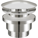 Bernstein - soupape d'�vacuation acier inox chrome �66mm syst�me bonde d'�vacuation pour lavabos sans ...