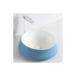 Bernstein - vasque / evier design rond en cramique sanitaire  poser sur meuble salle de bain et toilettes ...