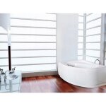 Besco cornea 140 baignoire asym�trique blanche 140x80 cm