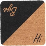 Best for boots - paillasson carré en fibres de coco et caoutchouc 50 x 50 cm hi - bye Best for boots - paillasson carré en fibres de coco et caoutchouc 50 x 50 cm hi - bye