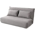 Bestmobilier - candice - banquette 2 places convertible clic - clac en velours c�tel�