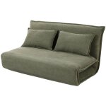 Candice - banquette 2 places convertible clic - clac en velours c�tel�