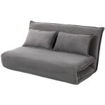 Bestmobilier - candice - banquette 2 places convertible clic - clac en velours ctel