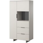 Bestmobilier - canterbury - vitrine - beige - 170 cm Bestmobilier - canterbury - vitrine - beige - 170 cm