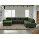 Bestmobilier - chuck - canapé panoramique xxl - convertible avec coffre - 7 places - droit Bestmobilier - chuck - canapé panoramique xxl - convertible avec coffre - 7 places - droit