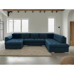 Bestmobilier - chuck - canapé panoramique xxl - convertible avec coffre - 7 places - droit Bestmobilier - chuck - canapé panoramique xxl - convertible avec coffre - 7 places - droit