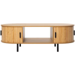 Bestmobilier - kofu - table basse - bambou - 120 cm - bois / noir Bestmobilier - kofu - table basse - bambou - 120 cm - bois / noir