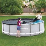 Jamais utilis] bestway couverture de piscine flowclear 427 cm