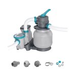 Bestway - filtre a sable / pompe de filtration pour piscine jusqu'a 42 m3 6 056 l / h - avec prfiltre ...