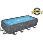 Kit piscine hors sol tubulaire bestway - apx 365 - 549 x 274 x 132 cm - rectangulaire (filtre a sable, ...