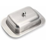 Beurrier en acier inoxydable, beurrier en mtal avec couvercle, cloche  beurre beurrier refroidisseur ...