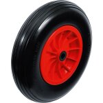 Bgs technic - roue de brouette pu, rouge / noir 400 mm