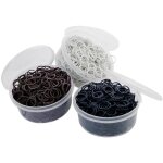 Bianco - elastiques de queue et de crini�re en bocal refermable